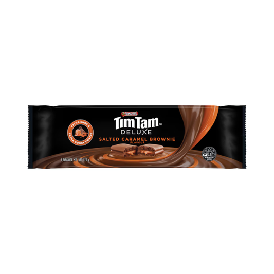 Arnotts Tim Tam Deluxe Salted Caramel Brownie Chocolate Biscuits