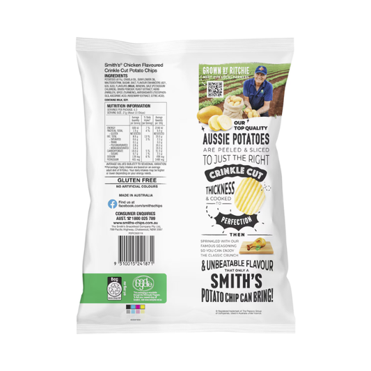 Smith's Crinkle Cut Potato Chips Chicken