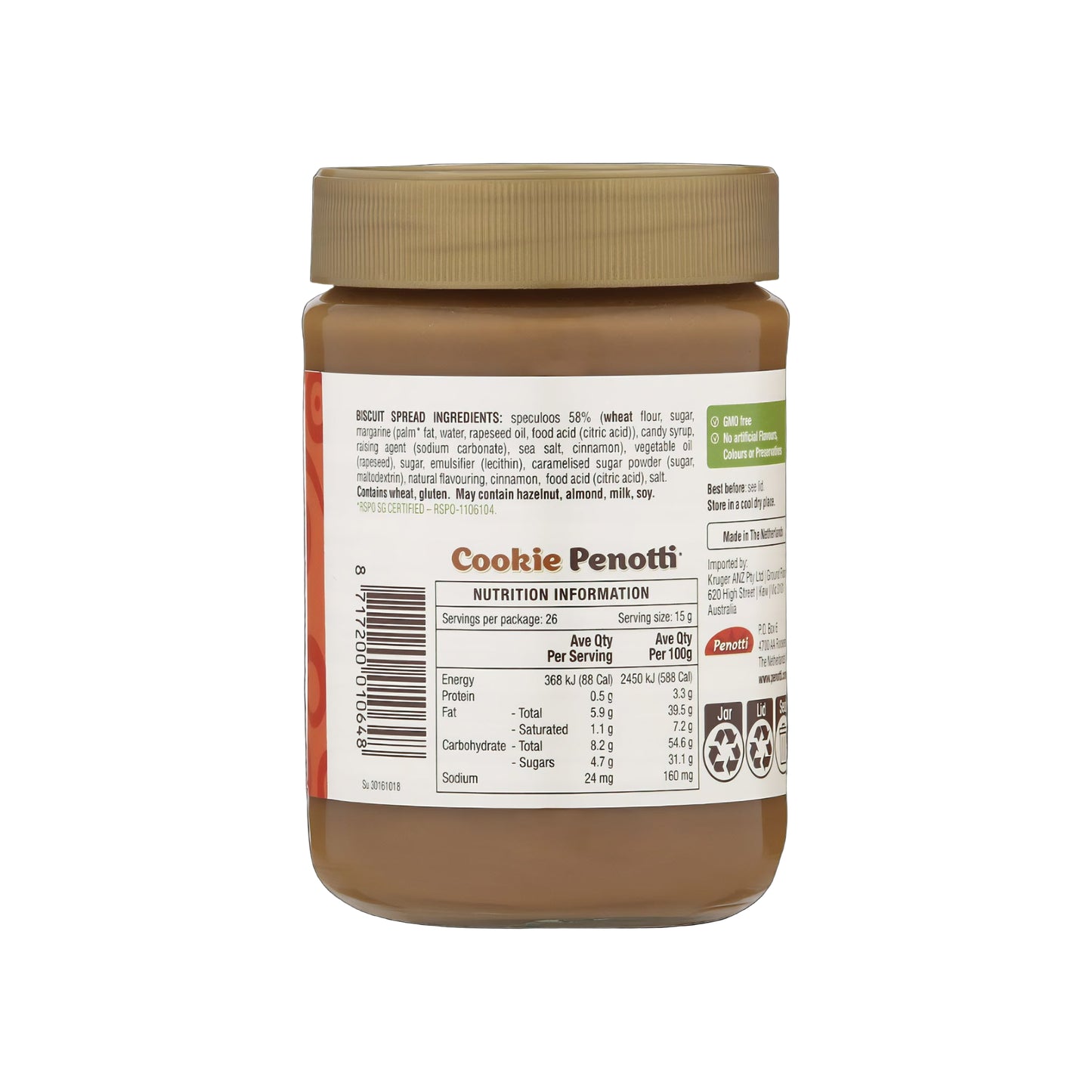 Cookie Penotti Speculoos Biscuit Spread