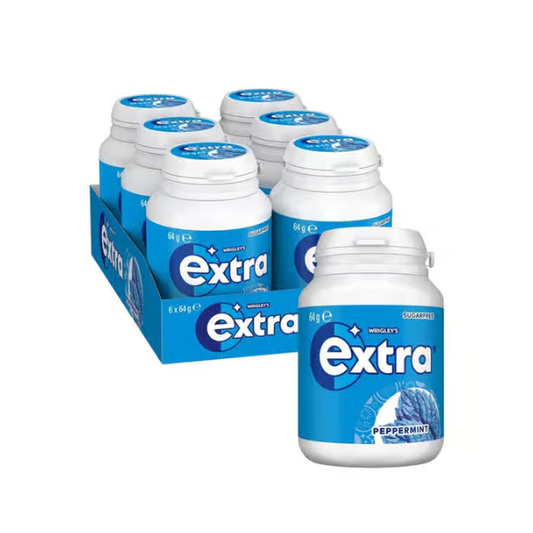 Wrigley's Sugar Free Extra Peppermint Gum Bottle