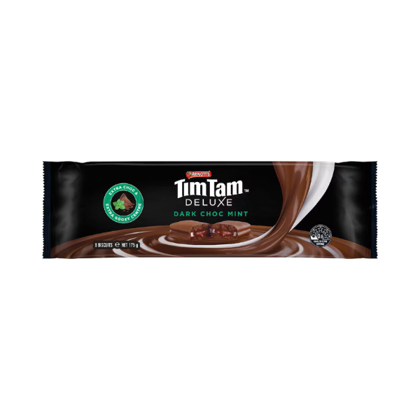 Arnotts Tim Tam Deluxe Dark Choc Mint Chocolate Biscuits