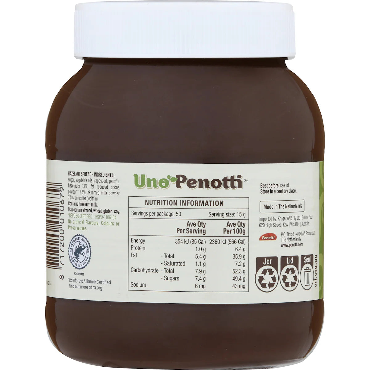 Uno Penotti Hazelnut Spread