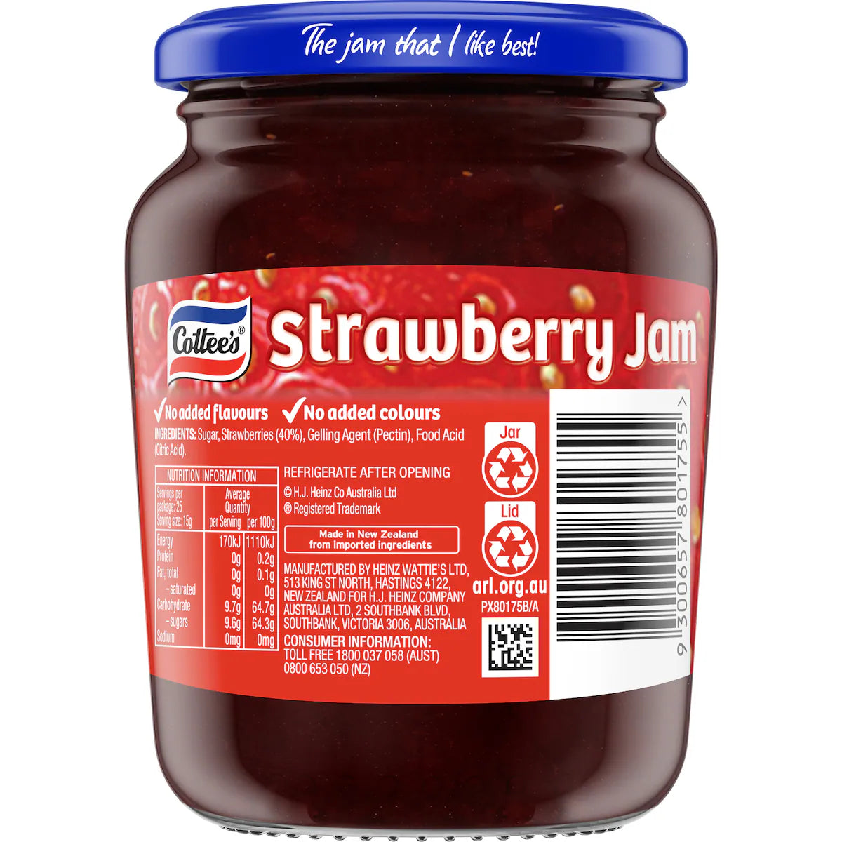Cottee's Strawberry Jam