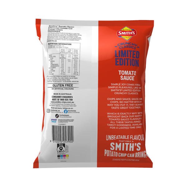 Smith's Crinkle Classic Tomato Sauce