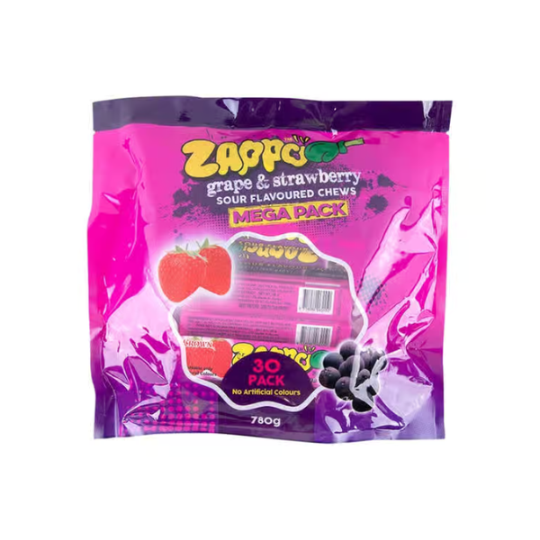 Zappo Sour Chews Candies (780 g x 30 pk)