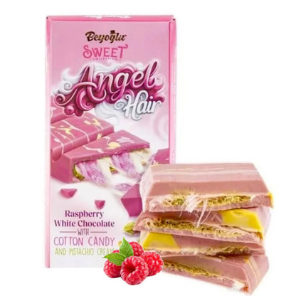 Angel Hair Raspberry Chocolate with Cotton Candy and Pistachio Cream 170g