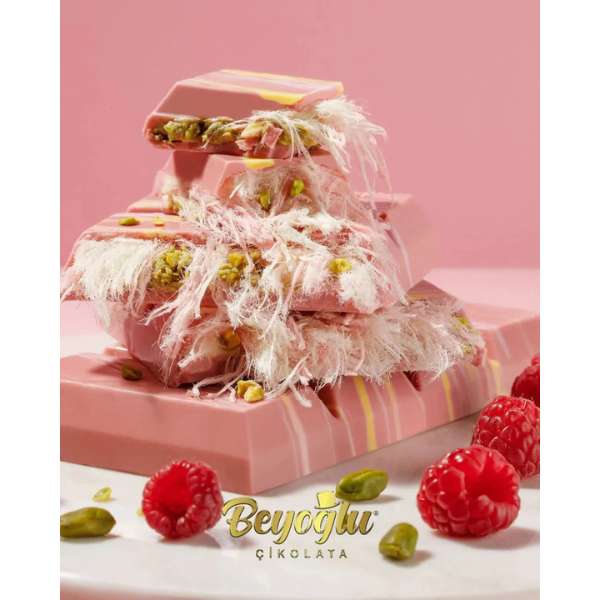 Angel Hair Raspberry Chocolate with Cotton Candy and Pistachio Cream 170g