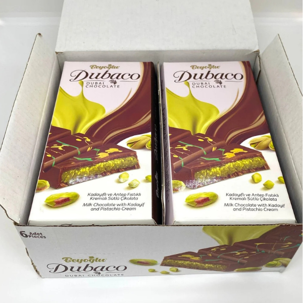Beyoglu Dubaco Dubai Pistachio Chocolate Bar 95g