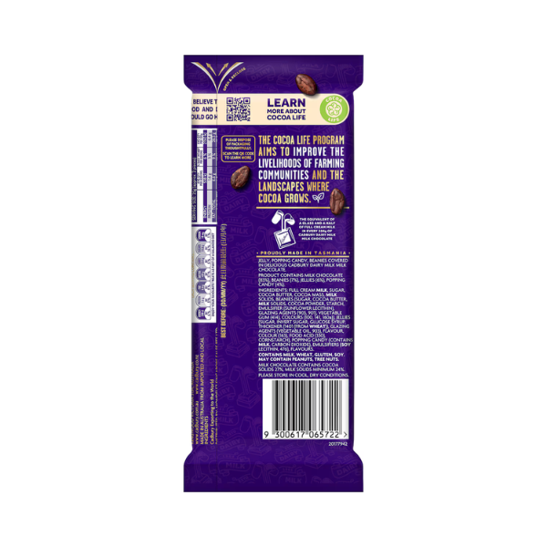 Cadbury Dairy Milk Marvellous Creation Jelly Popping Chocolate Block