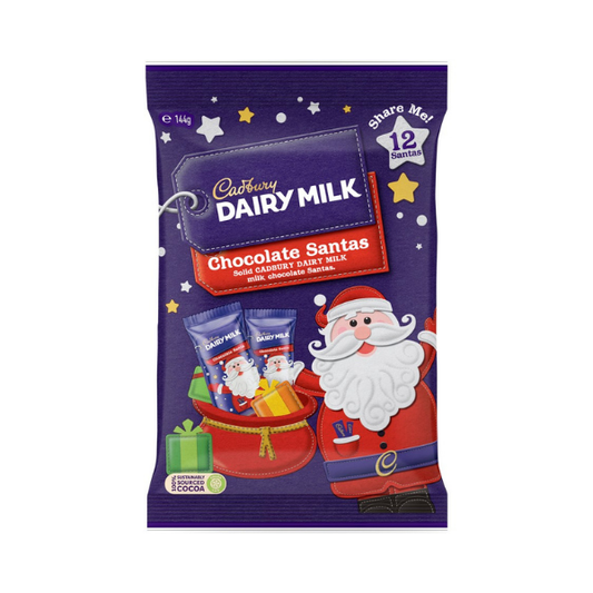 Cadbury Dairy Milk Chocolate Christmas Santa 12 piece pack
