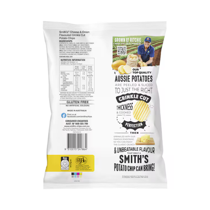 Smith's Crinkle Cut Potato Chips Cheese & Onion