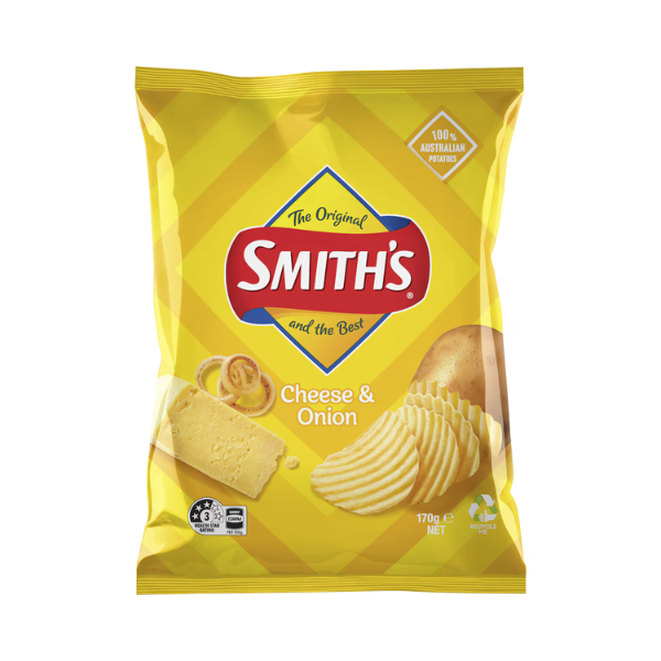 Smith's Crinkle Cut Potato Chips Cheese & Onion