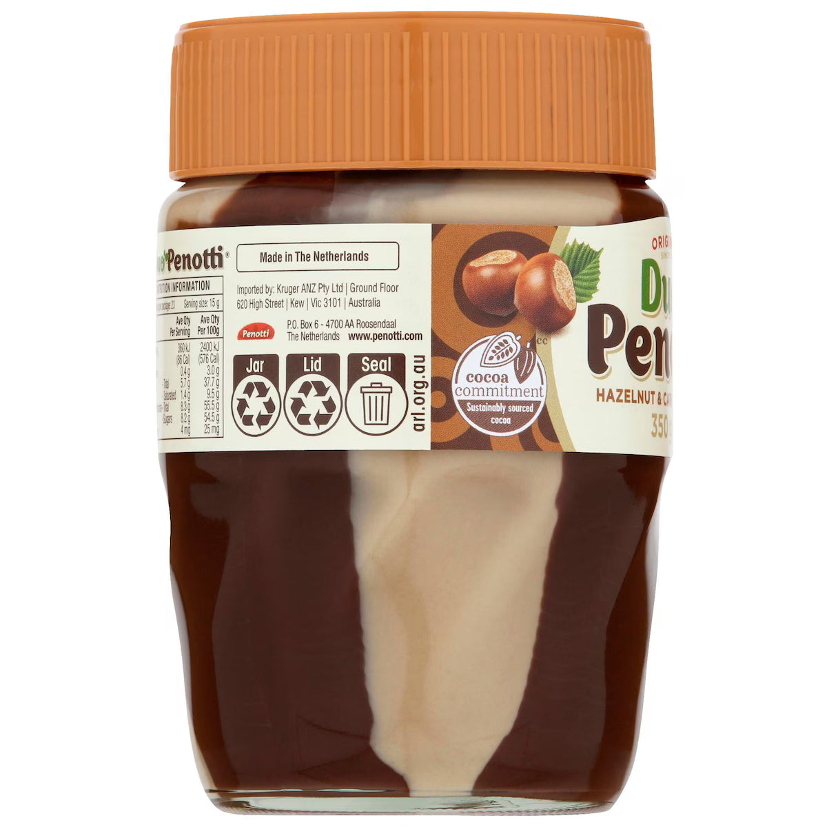 Duo Penotti Hazelnut Caramel Spread
