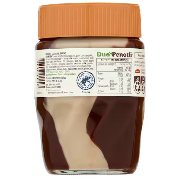 Duo Penotti Hazelnut Caramel Spread