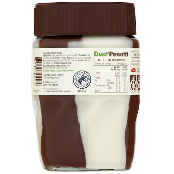 Duo Penotti Hazelnut Vanilla Spread