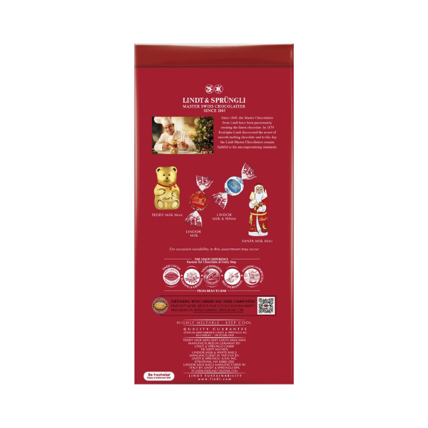 Sachet de chocolats Lindt de Noël