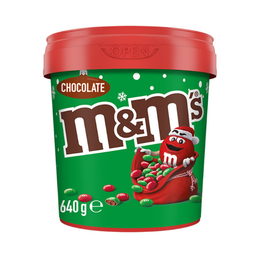 M&M's Red & Green Milk Chocolate Christmas Party Bucket