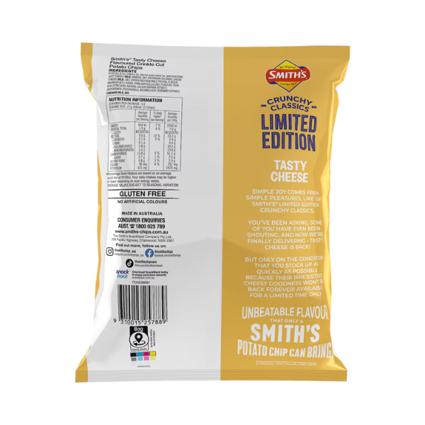 Smith's Crinkle Clasic Tasty Cheese