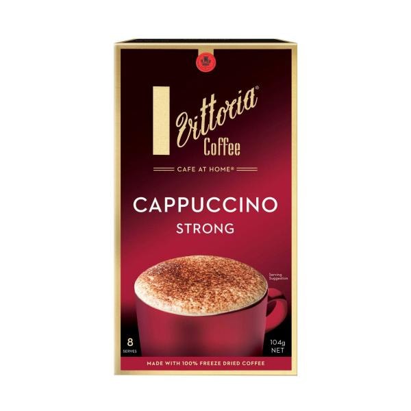 Vittoria Strong Cappuccino Coffee Sachets 8 Pack